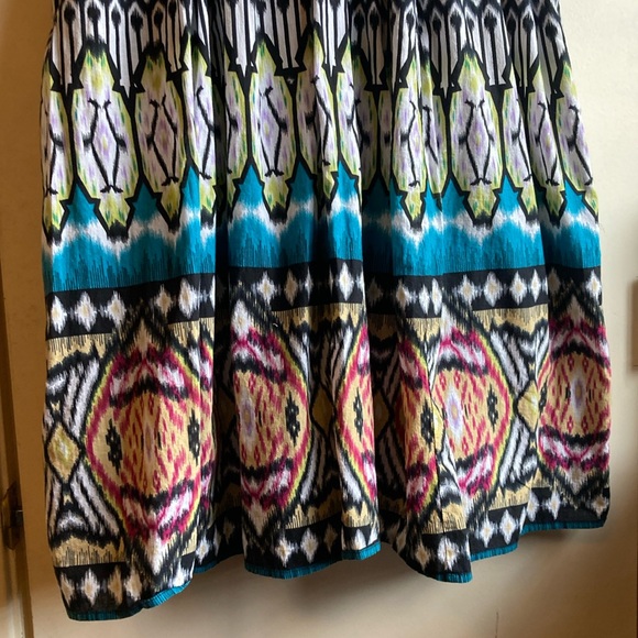 Just My Size A-Line  Skirt, 1X, Multi-Color Boho Design - Picture 6 of 13